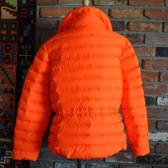 Neon Bright ORANGE RLX Ralph Lauren Down Puffer Ski Snowboard JACKET Coat XL - Picture 4 of 8